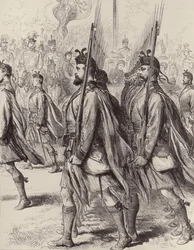 The London Scottish Volunteers, fra The Illustrated London News, 7. september 1881